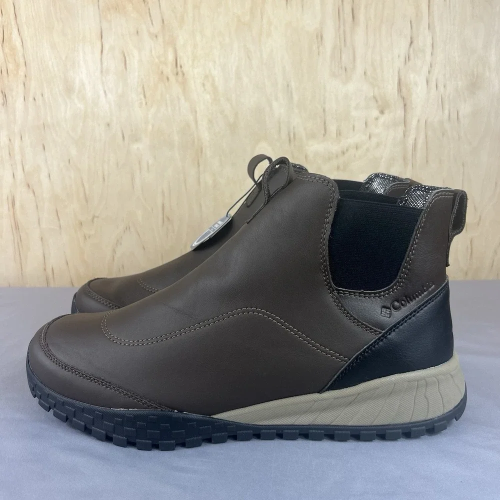 Columbia Fairbanks Rover Chelsea Boots Men's 13 Brown Waterproof 200G BM5597
